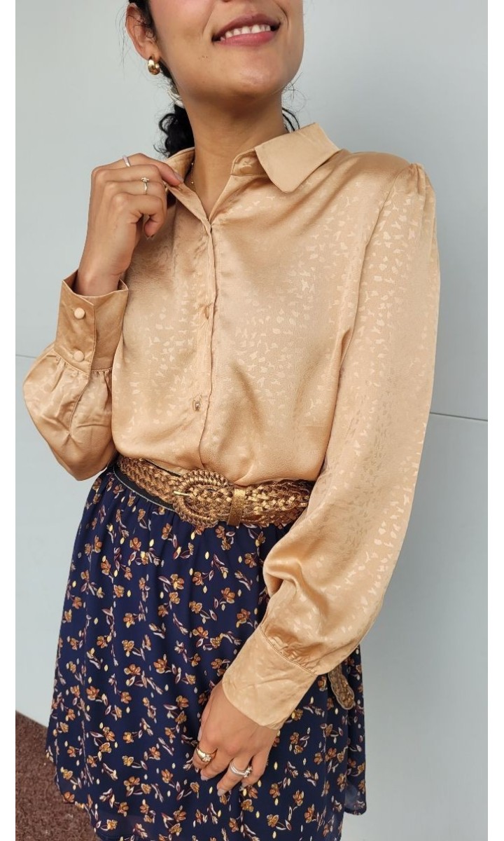 Chemise Hayette toucher doux – coloris doré