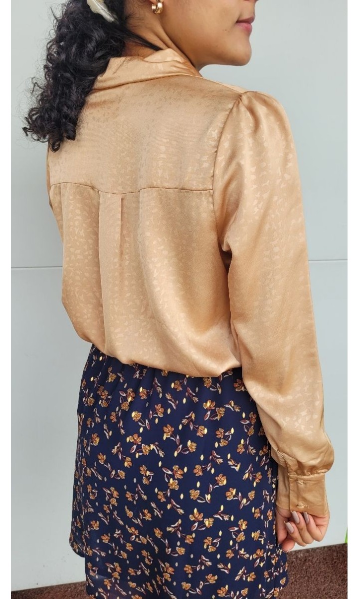 Chemise Hayette toucher doux – coloris doré, vue 2