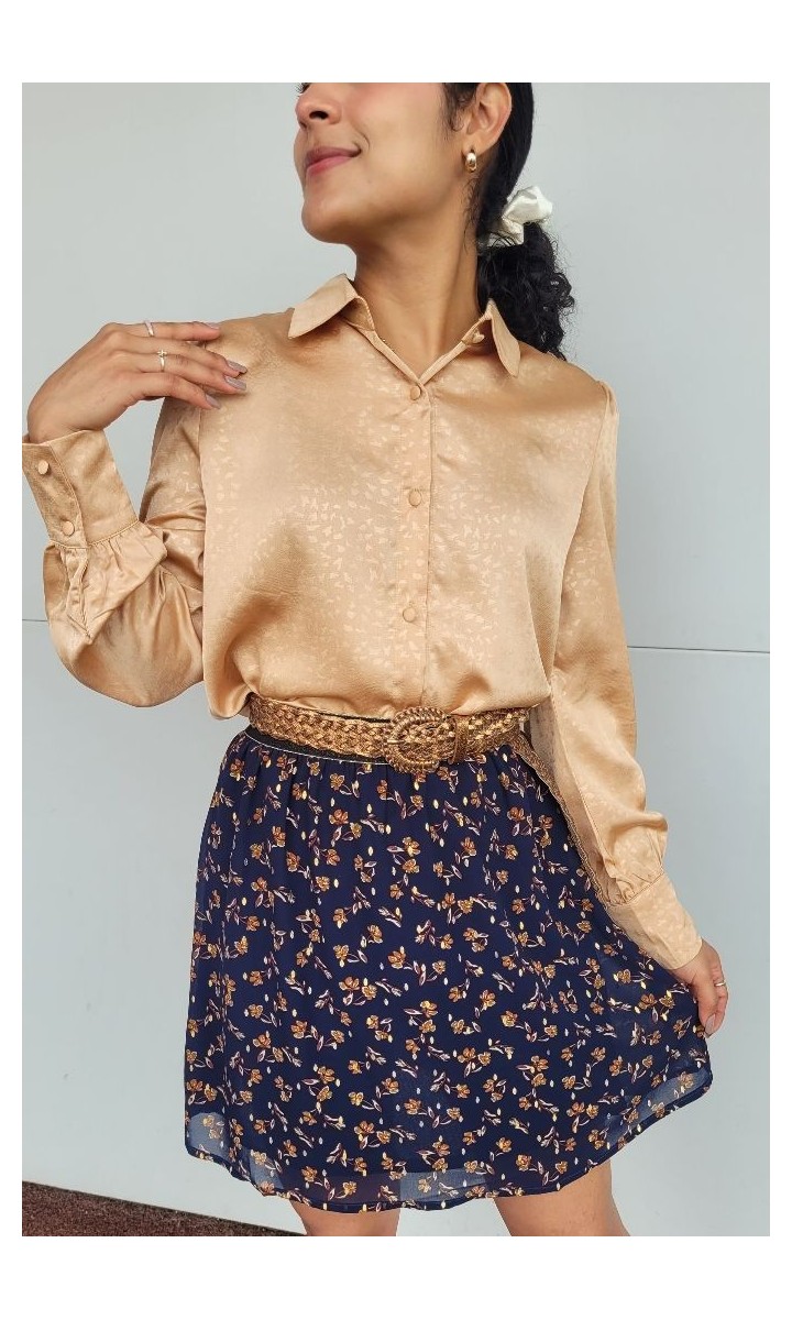 Chemise Hayette toucher doux – coloris doré, vue 4