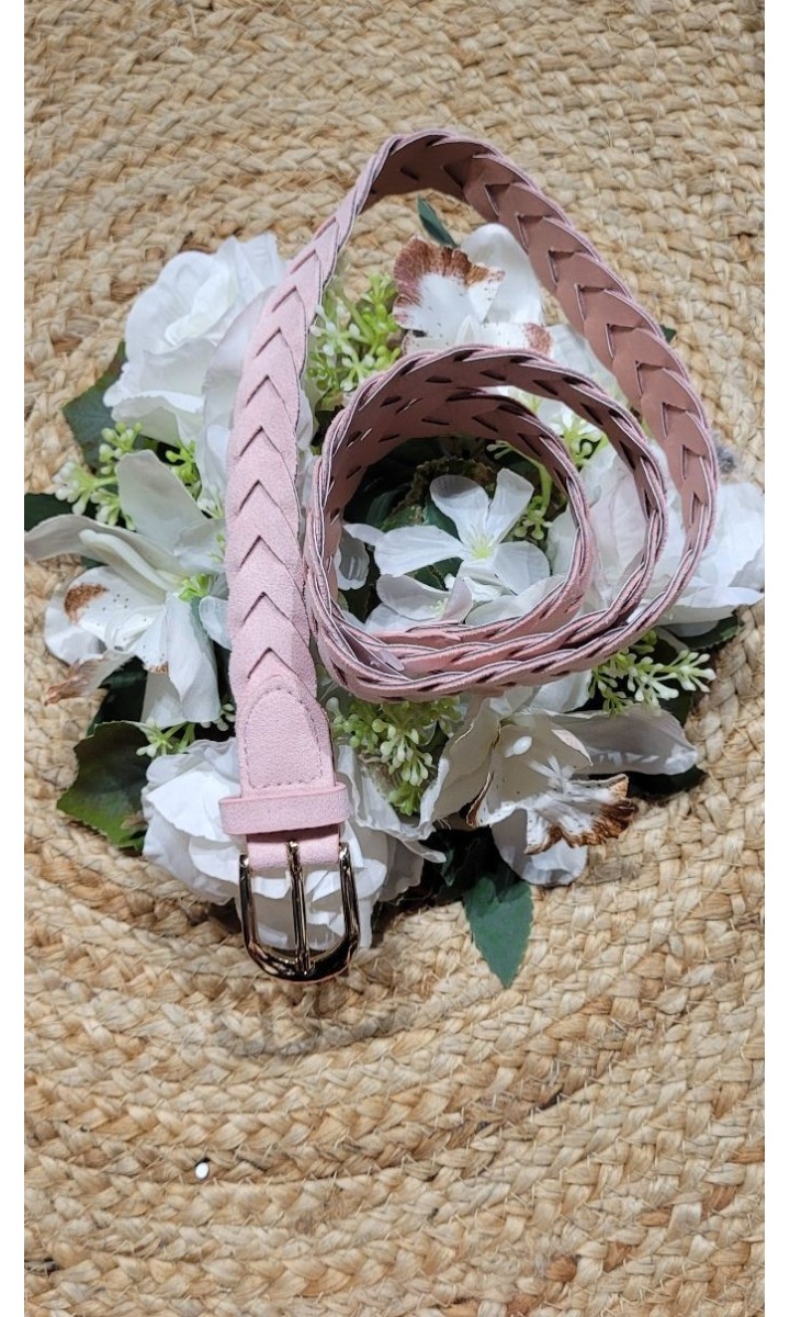Ceinture Sinazie simili cuir - taille unique – coloris rose