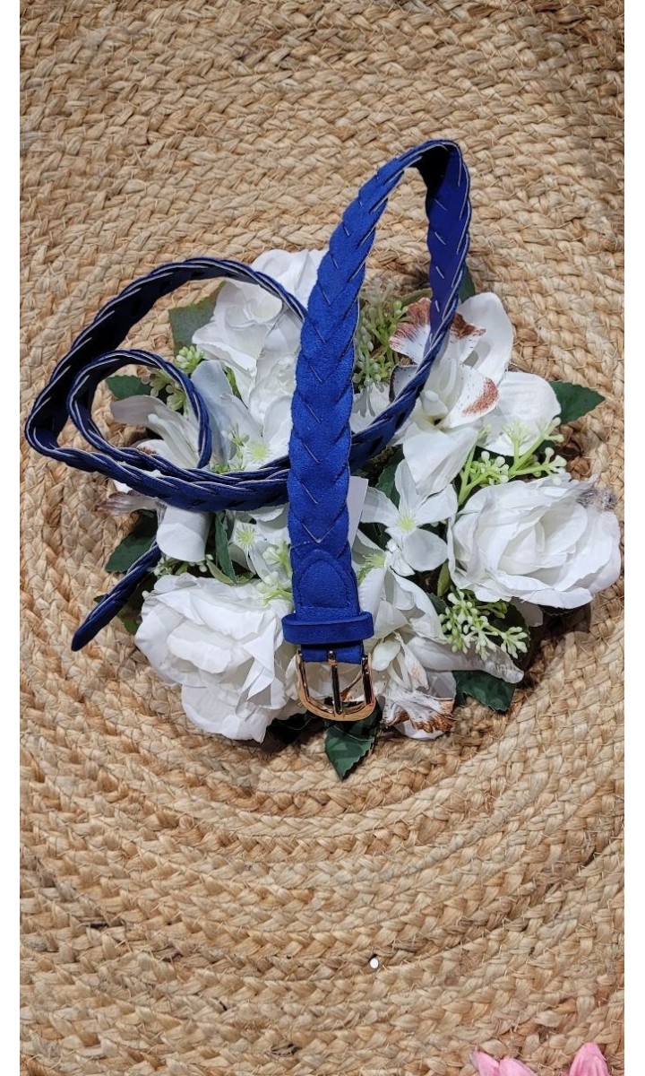 Ceinture Sinazie simili cuir - taille unique – coloris bleu
