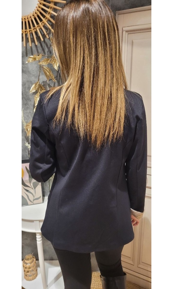Veste blazer Honora sequins - doublée – coloris noir, vue 2