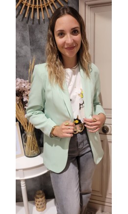 Veste blazer Leontine doublée – coloris vert