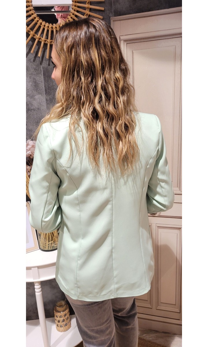 Veste blazer Leontine doublée – coloris vert, vue 4