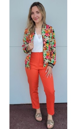 Pantalon Cemina à pince – coloris orange