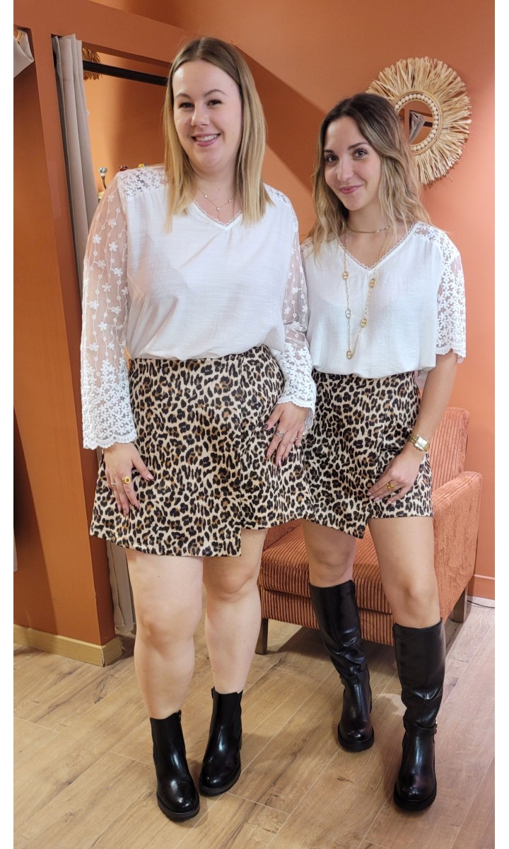 Short Philipine en suédine - taille unique – coloris marron, vue 4