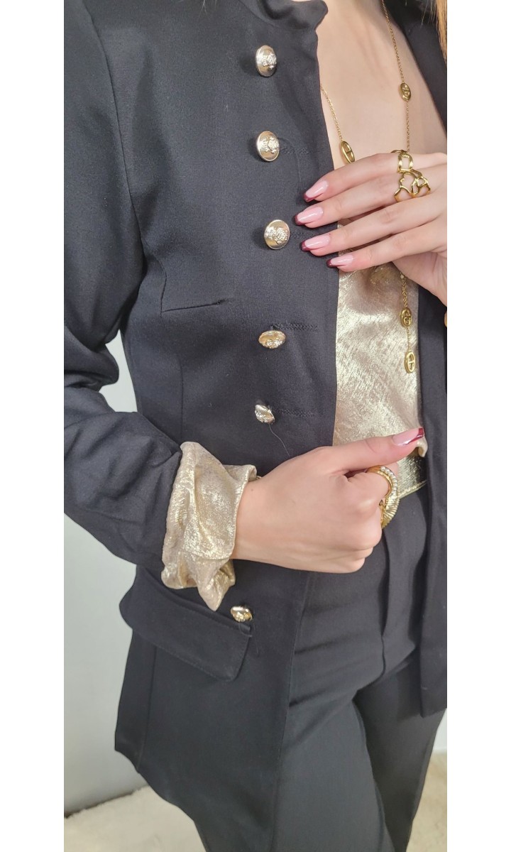 Veste blazer Danie style officier – coloris noir, vue 3