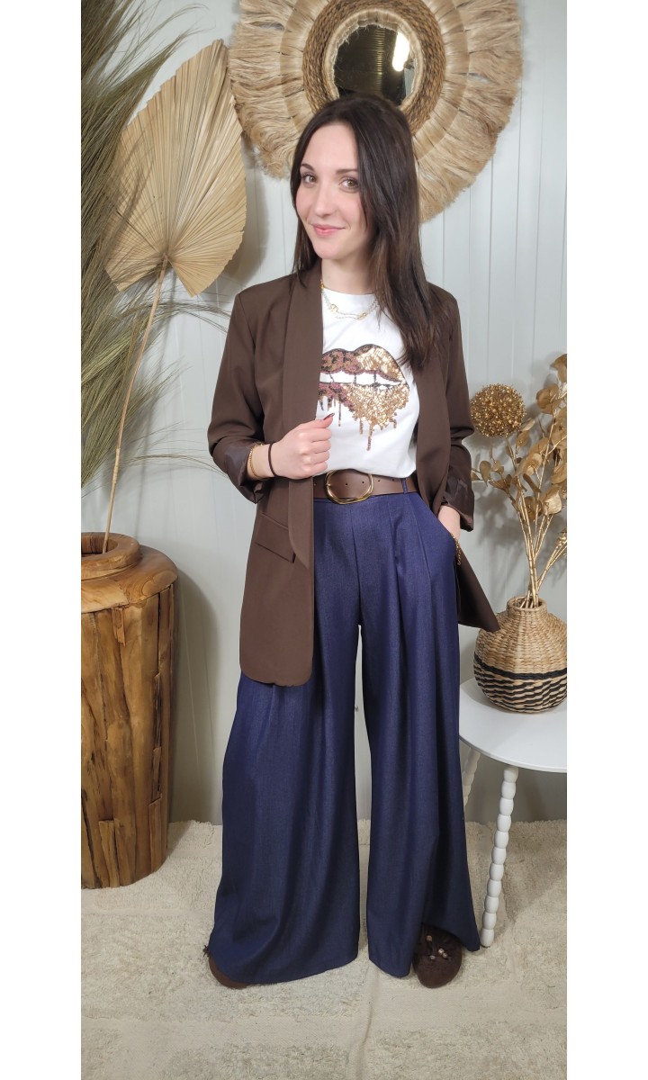 Veste blazer Orilane sans boutonnage – vue 4