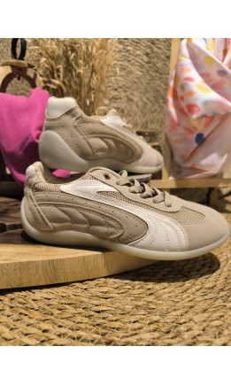 Baskets Evana sport chic suédine et mesh
