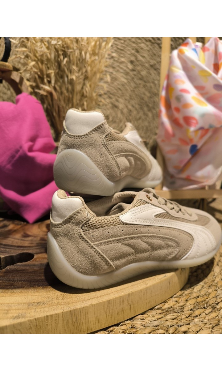 Baskets Evana sport chic suédine et mesh – vue 3