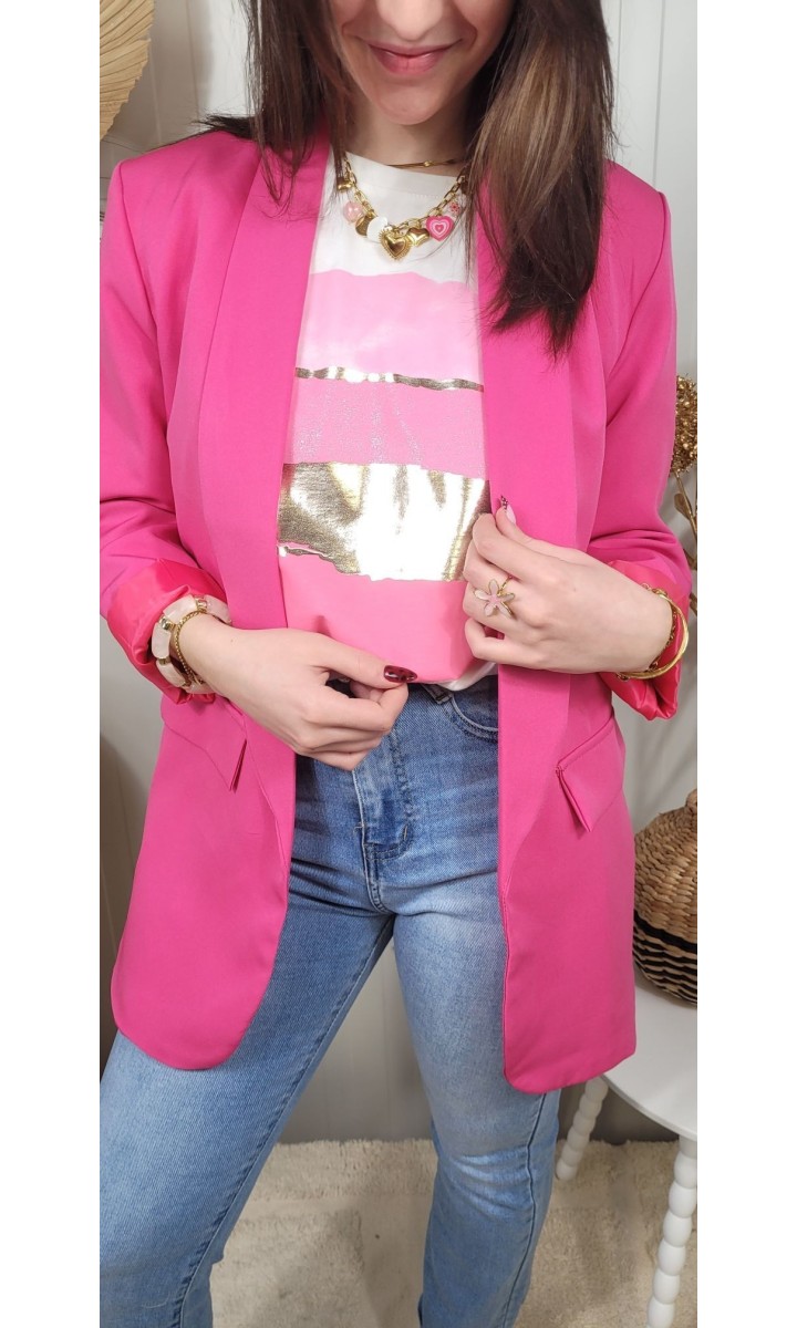 Veste blazer Ines col châle – vue 2