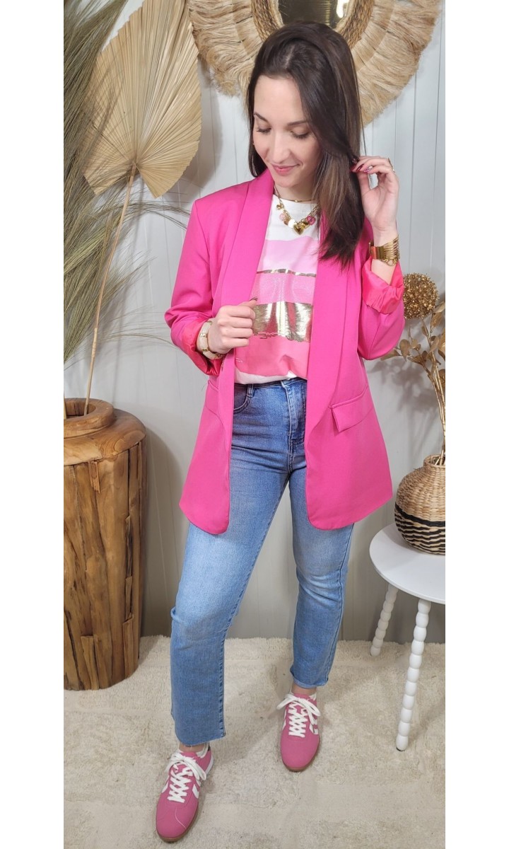 Veste blazer Ines col châle – vue 3