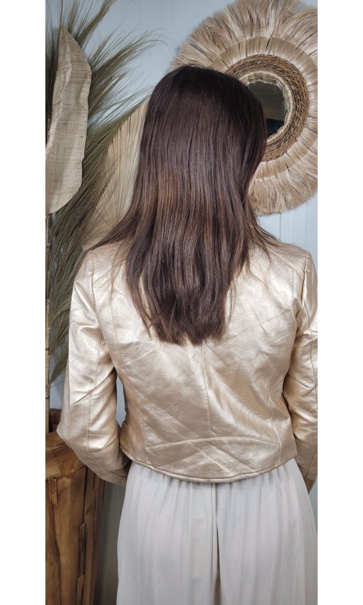 Veste Iris perfecto dorée irisée – vue 2