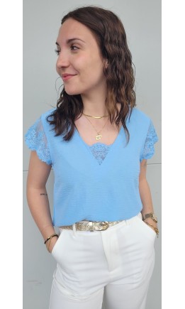Top Anaelle femme – coloris bleu