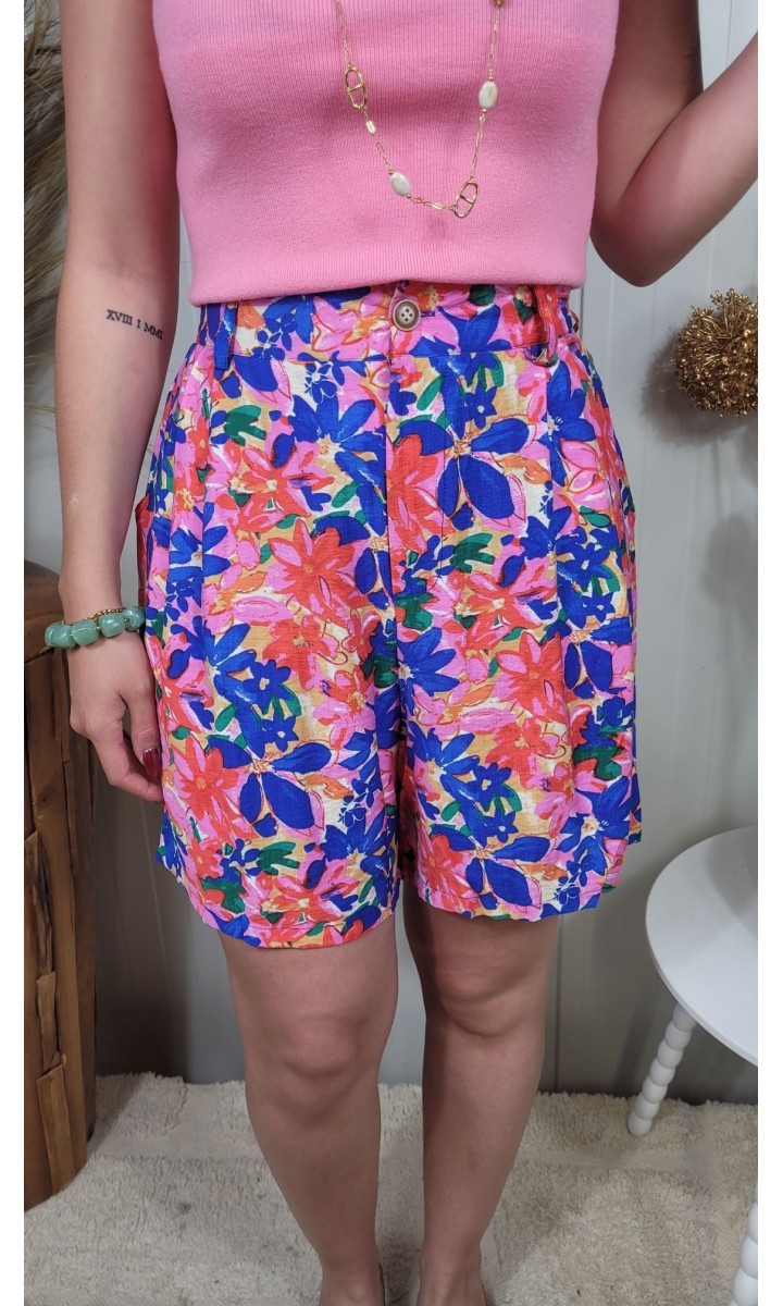 Short Manon fluide imprimé floral – coloris multicolore, vue 3