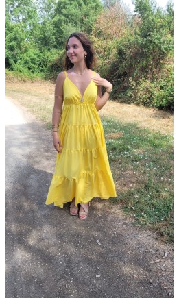Robe Lydie jaune bijou soleil – coloris jaune