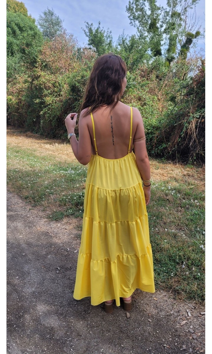 Robe Lydie jaune bijou soleil – coloris jaune, vue 2