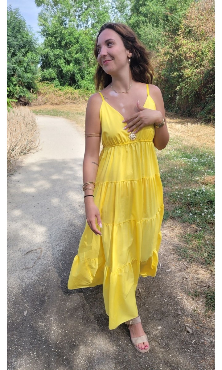 Robe Lydie jaune bijou soleil – coloris jaune, vue 3