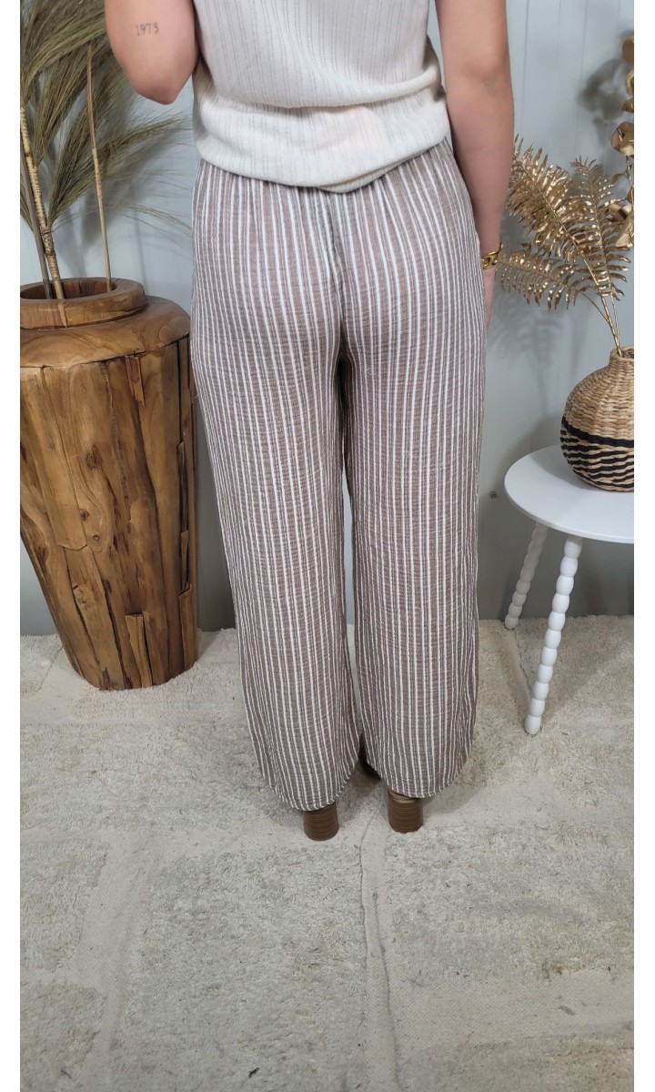 Pantalon Gaelle femme – coloris marron, vue 3