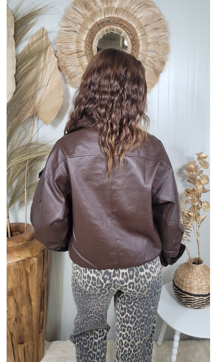 Veste Florence perfecto similicuir – vue 3