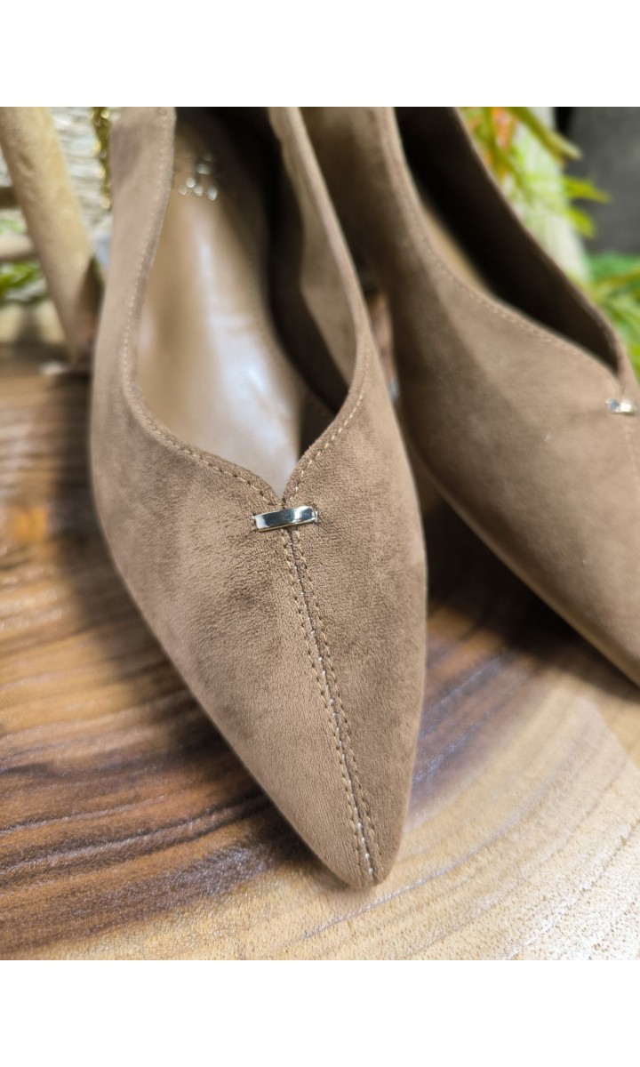 Ballerines Maud découpe en V – coloris marron, vue 4