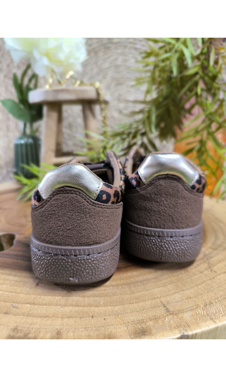 Baskets Saly léopard rétro – coloris léopard, vue 4
