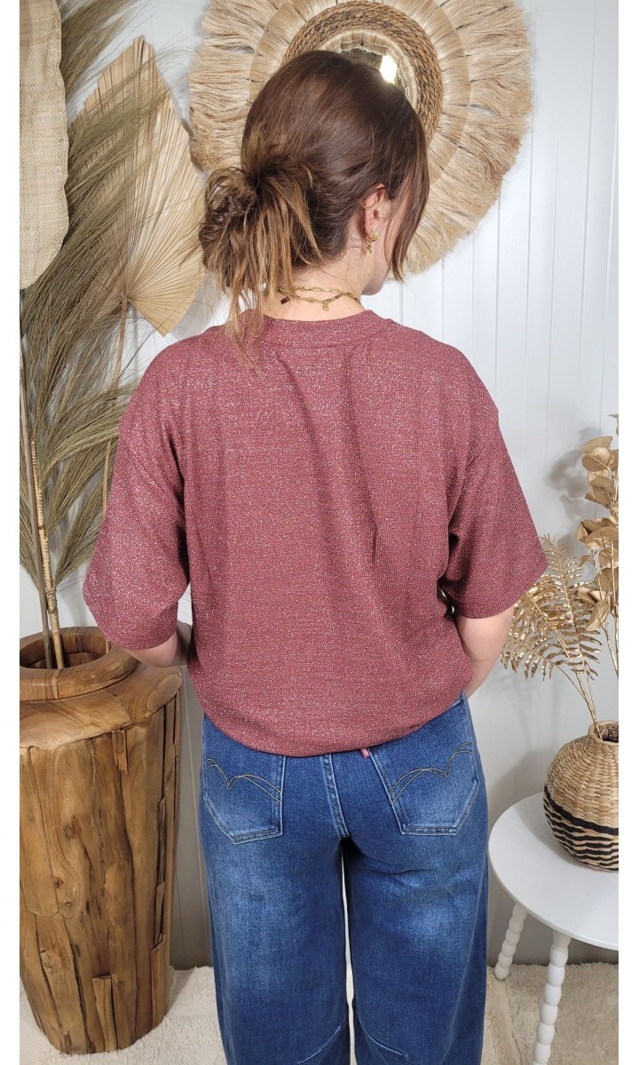 Jeans Fanny wide leg délavé – coloris bleu, vue 2