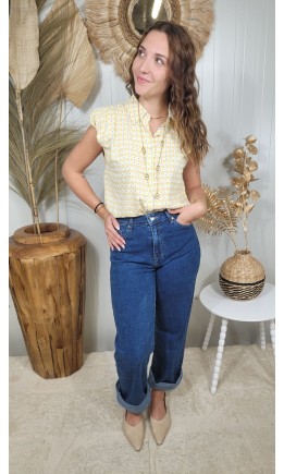 Jeans Zia poches cœur – coloris bleu