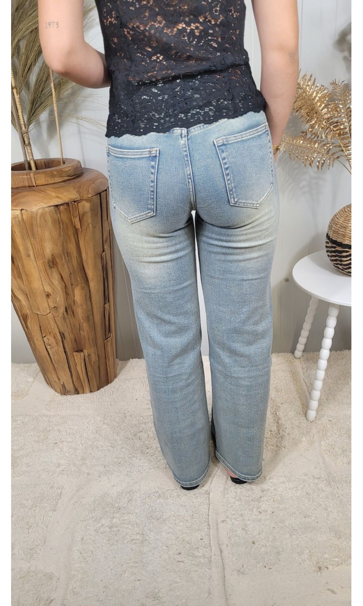 Jeans Gina droit straight – coloris bleu, vue 2