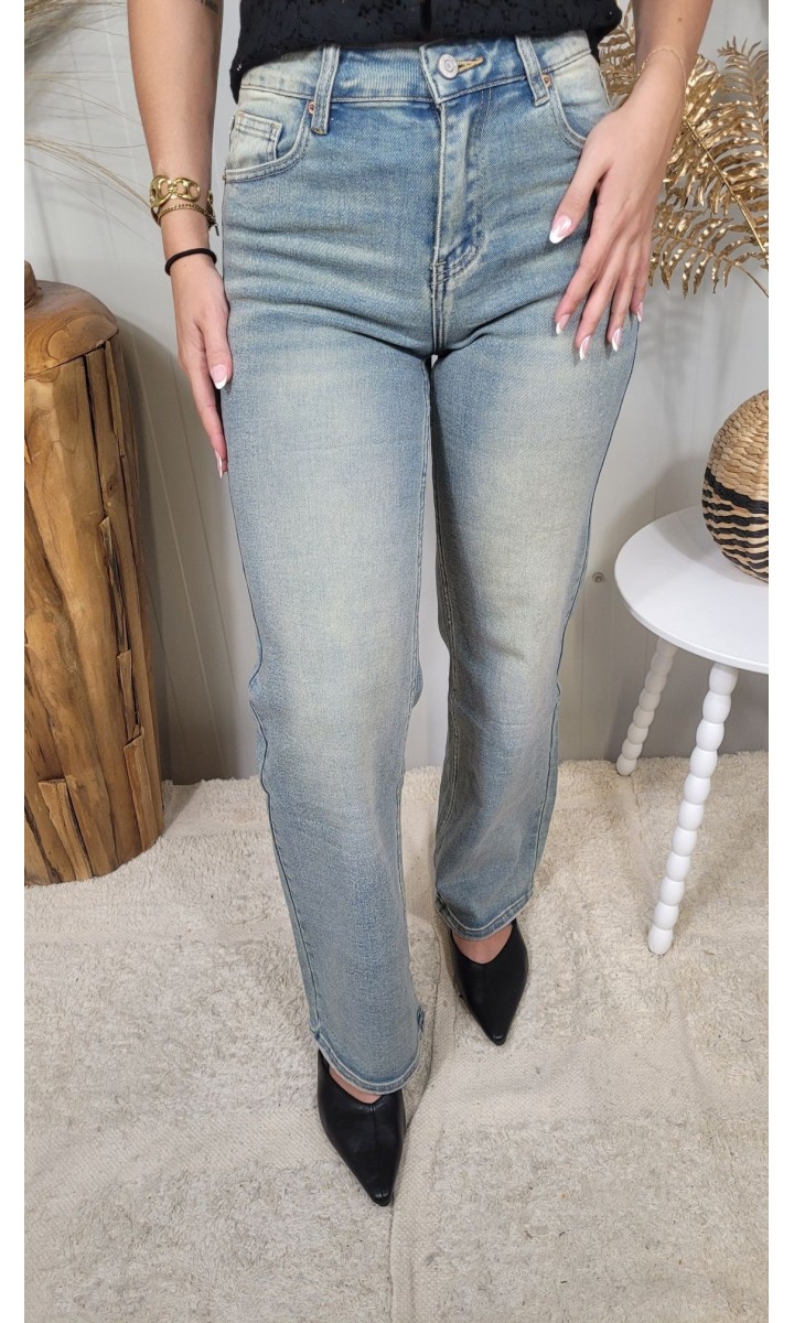 Jeans Gina droit straight – coloris bleu, vue 3