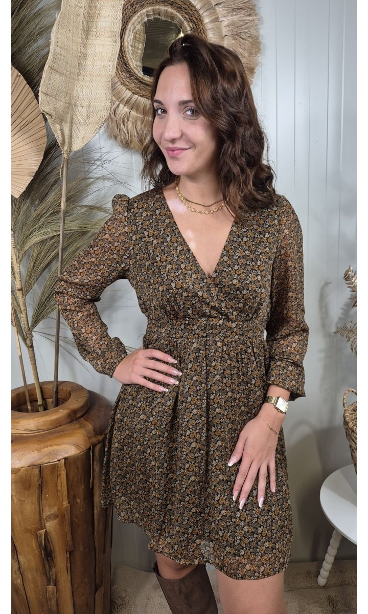 Robe Gaelle patineuse cache-cœur - doublée – vue 2