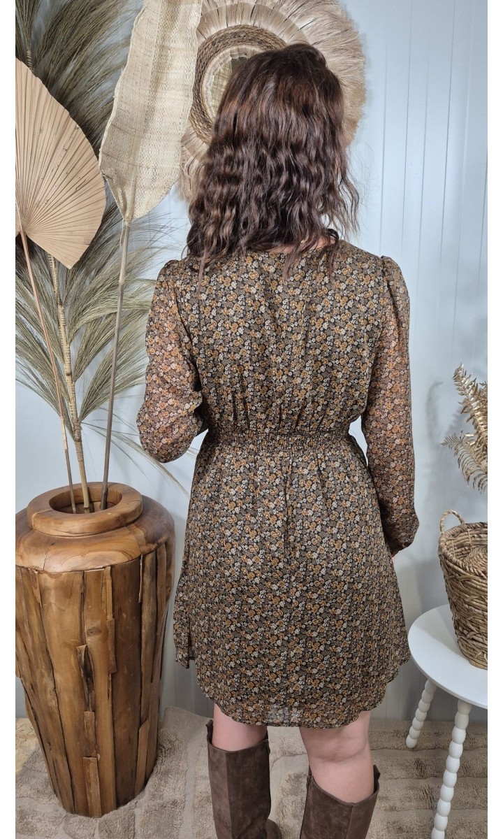 Robe Gaelle patineuse cache-cœur - doublée – vue 3