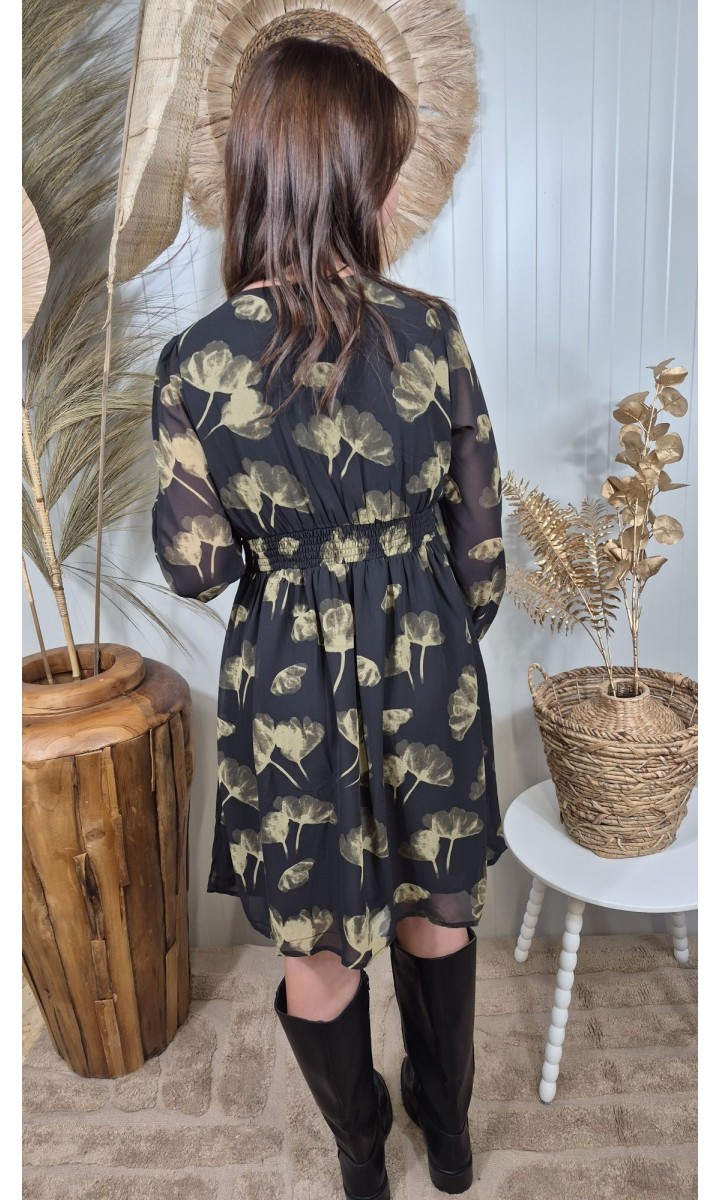 Robe Balma courte empire - voile léger doublé – vue 2