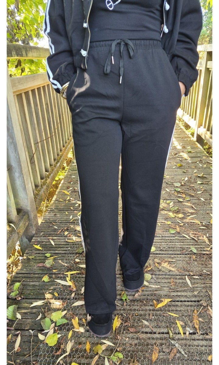 Ensemble Océane veste zippée et pantalon – coloris noir, vue 5