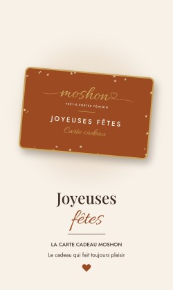 Carte cadeau Moshon Joyeuses fêtes